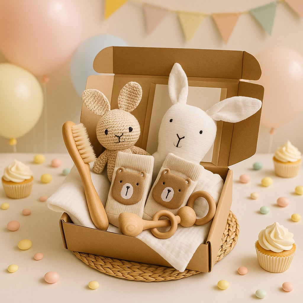 Coffret cadeau bebe | Départ dans la vie lapin blanc™