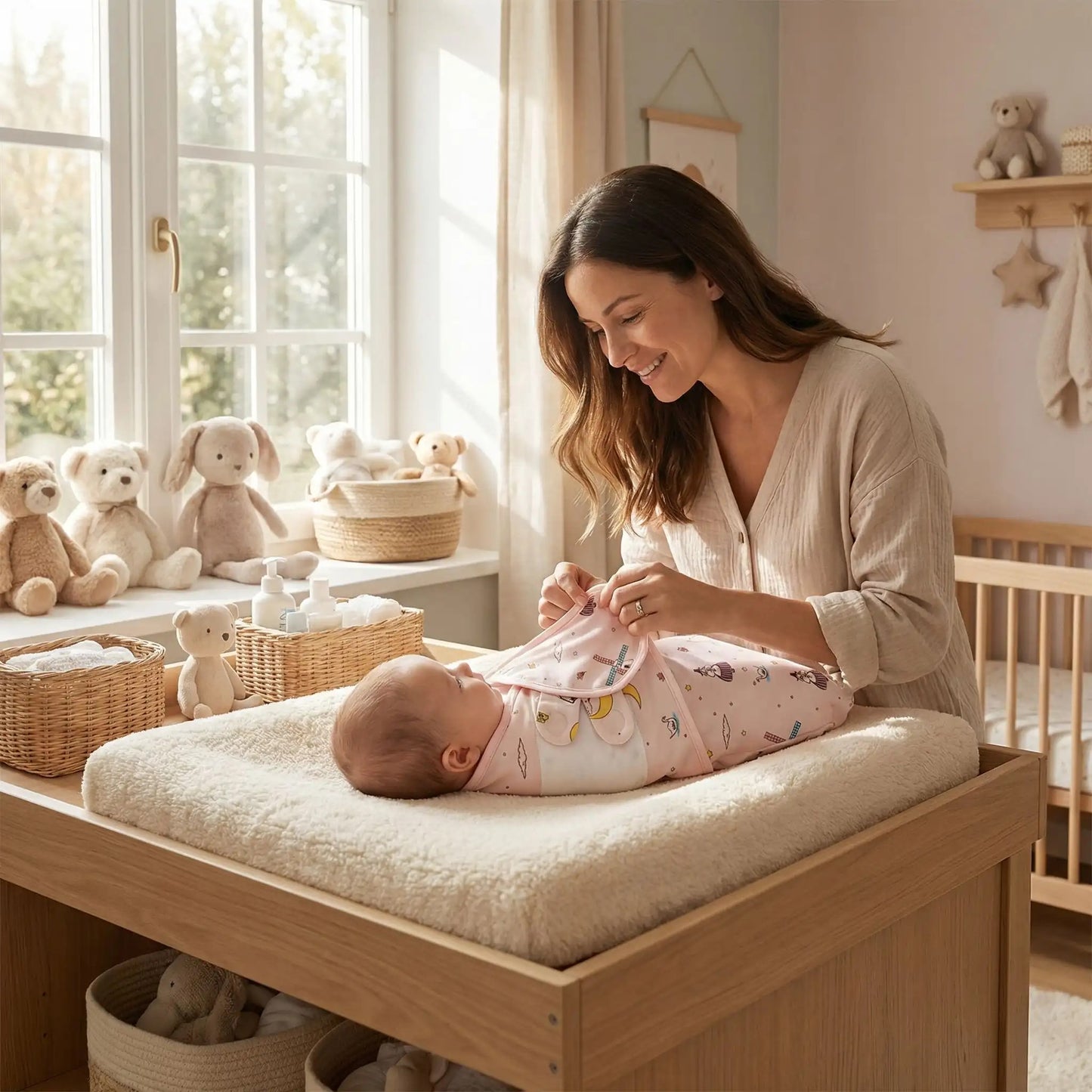 gigoteuse emmaillotage 100% coton respirant