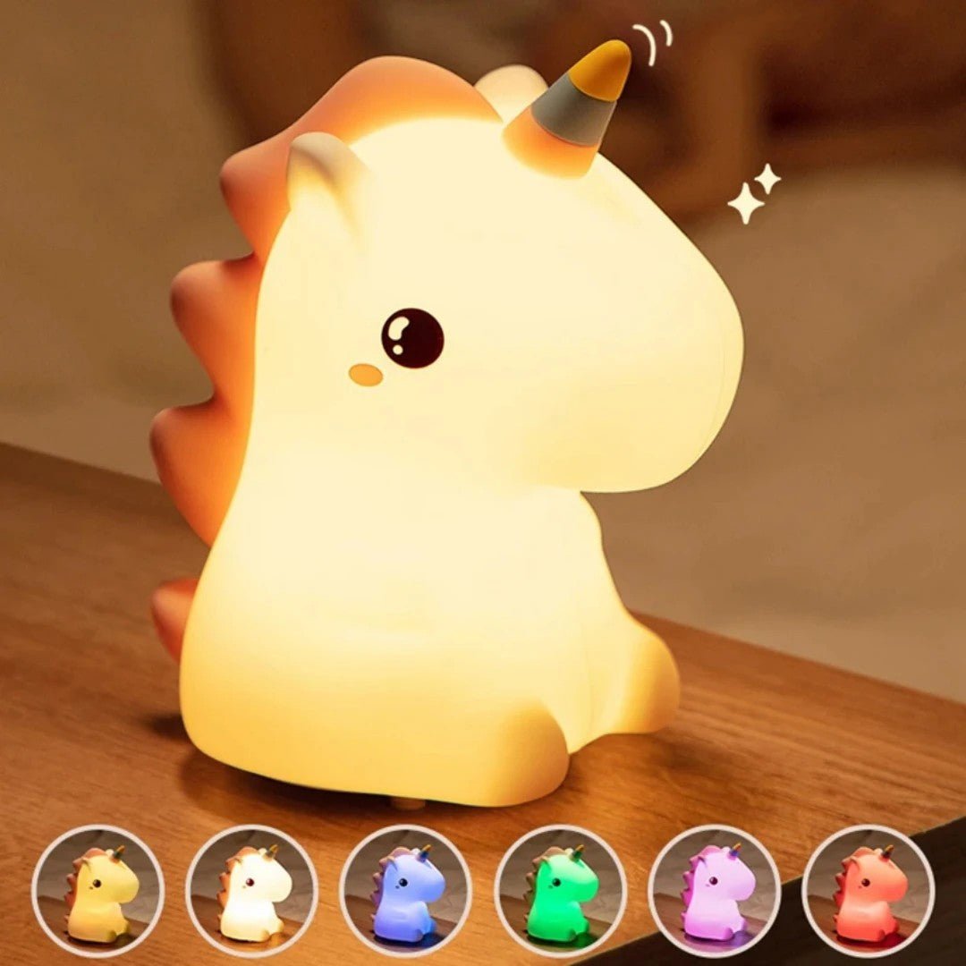 licorne veilleuse tactile changement couleurs