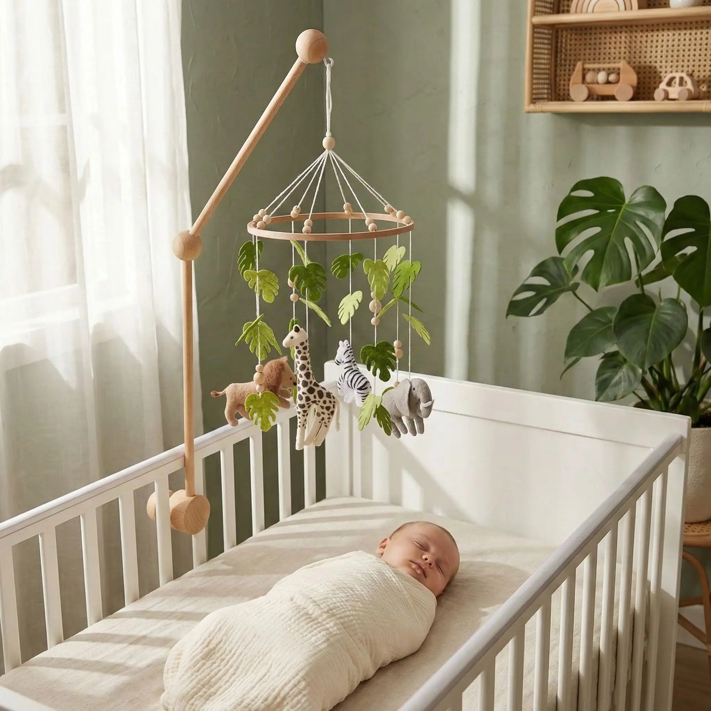 mobile bebe animaux jungle