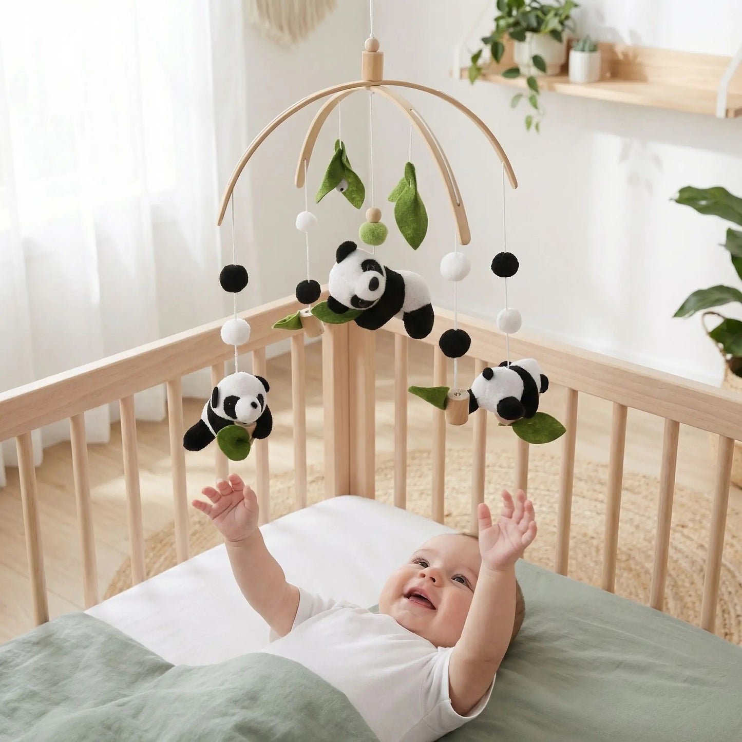 mobile bebe noir blanc panda