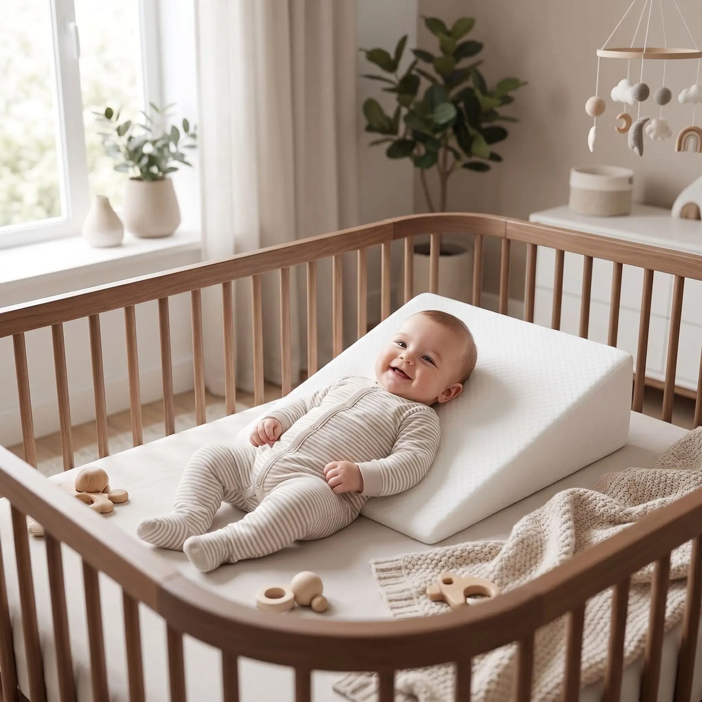 plan incliné bébé anti reflux lait