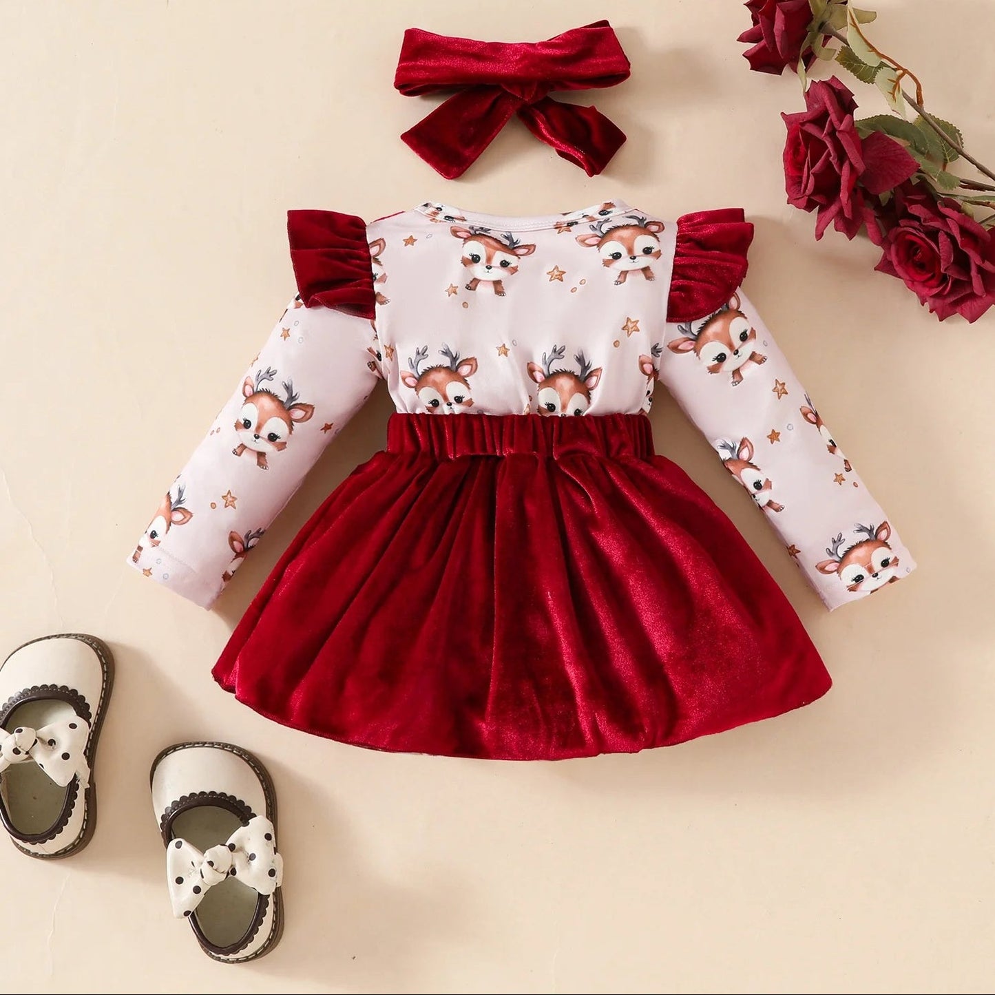 robe noel bebe rouge verso