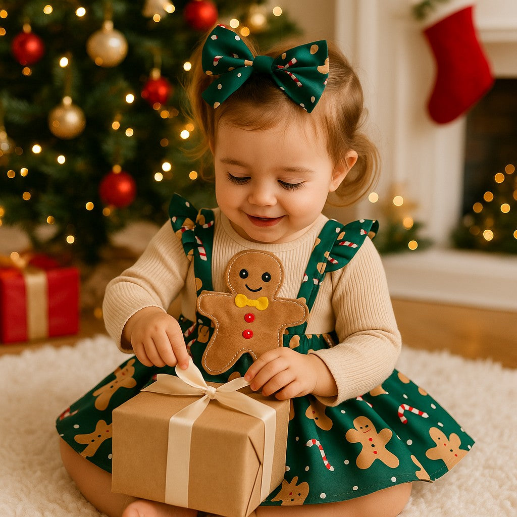 robe noel vert biscuit