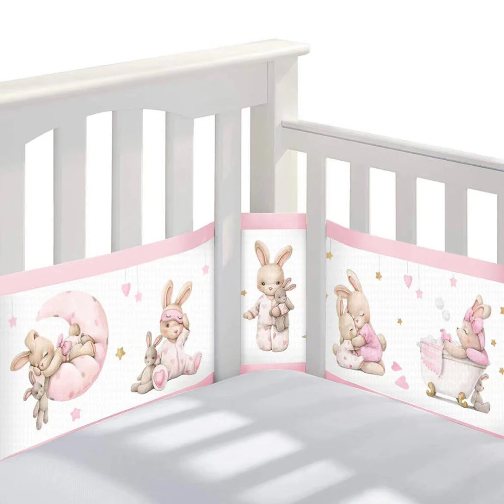 tour de lit respirant lapin
