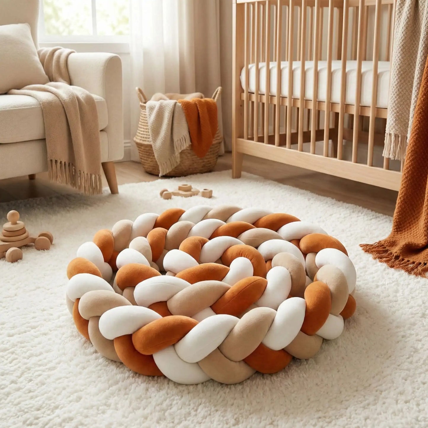 tresse de lit terracotta chambre bebe