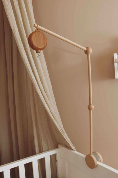 Support Mobile Bébé en Bois Naturel | 360 Universel™