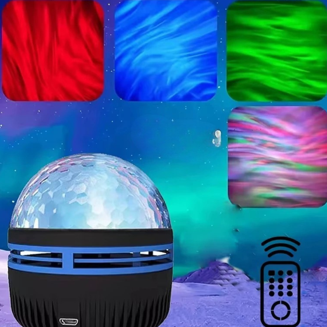 VEILLEUSE BÉBÉ | Aurores boréales et ondulations d'eau™