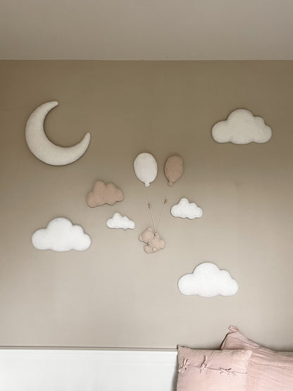 Full Bouclé wall composition