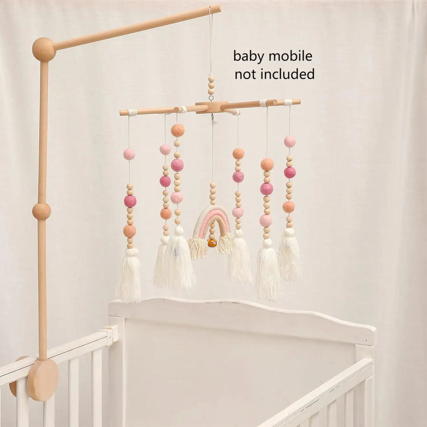 Bras Mobile de berceau de bébé bras Mobile en bois pour cintre Mobile de berceau pour berceau