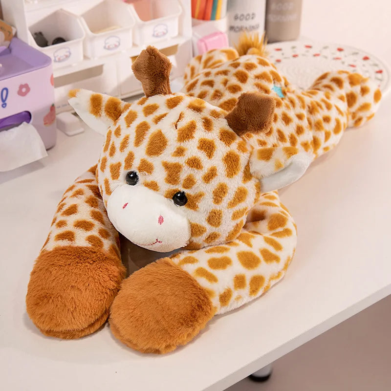 Peluche à bras longs toutes séries : Raton laveur, Koala, Ours, Paresseux, Chien, Girafe, Dinosaure, Tortue – Coussin en peluche doux, cadeau mignon pour bébé