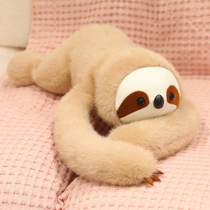 Peluche à bras longs toutes séries : Raton laveur, Koala, Ours, Paresseux, Chien, Girafe, Dinosaure, Tortue – Coussin en peluche doux, cadeau mignon pour bébé