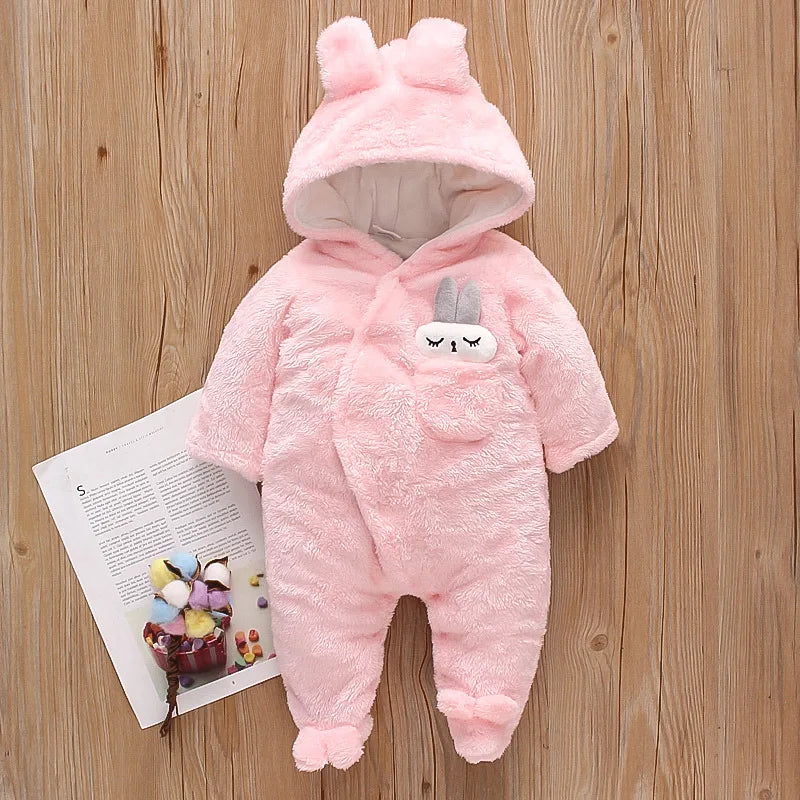 Combinaison hiver bebe | Polaire coton Lapin™