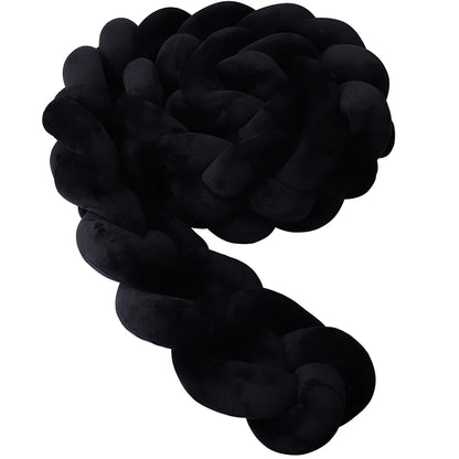 Tresse De Lit pour berceau, 1M/2M/3M/3.6M, tissu doux pour la peau, décor De chambre De bébé, coussin fait à la main, tresse nouée, coussin doux