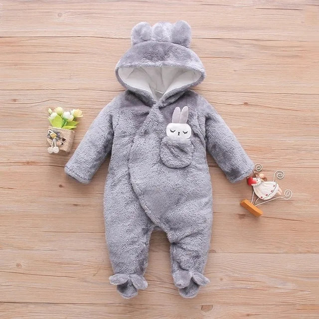 Combinaison hiver bebe | Polaire coton Lapin™