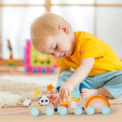 Train en bois | Animaux malins™