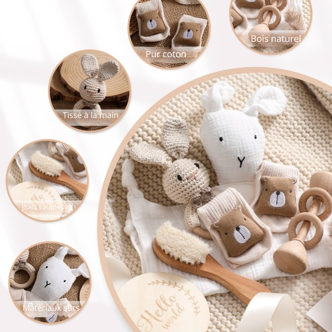 Coffret cadeau bebe | Départ dans la vie lapin blanc™