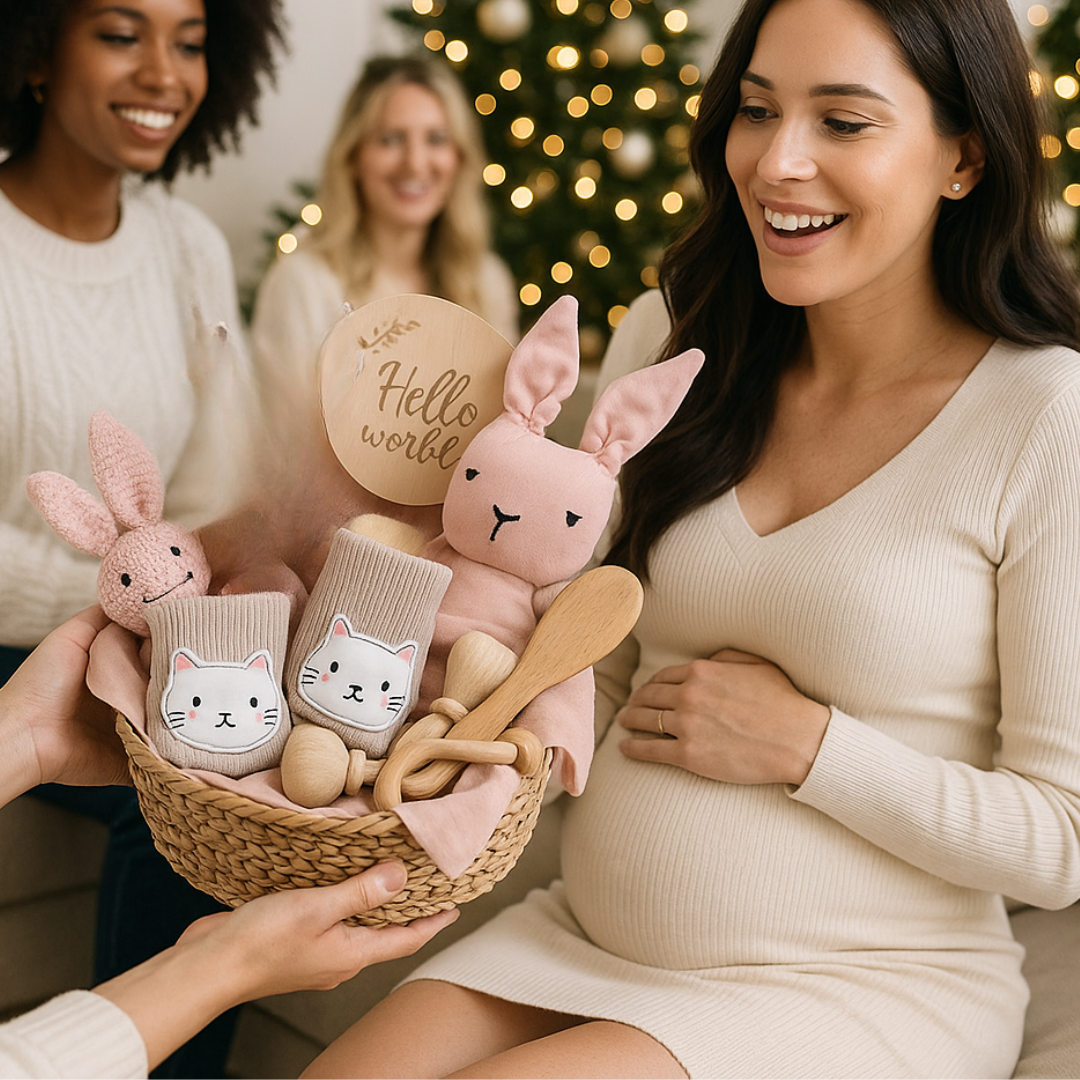 Coffret cadeau bebe | Départ dans la vie Lapin rose™