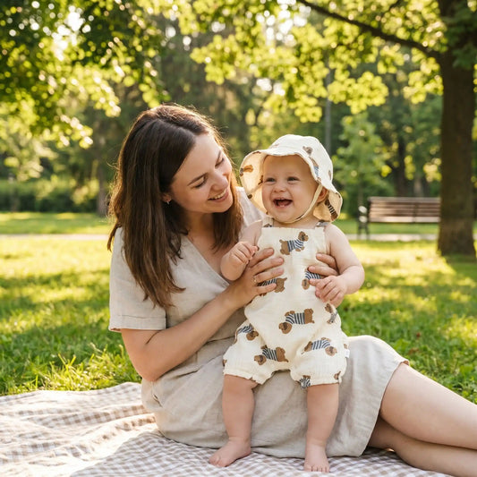 barboteuse bébé été légère pour aller au parc