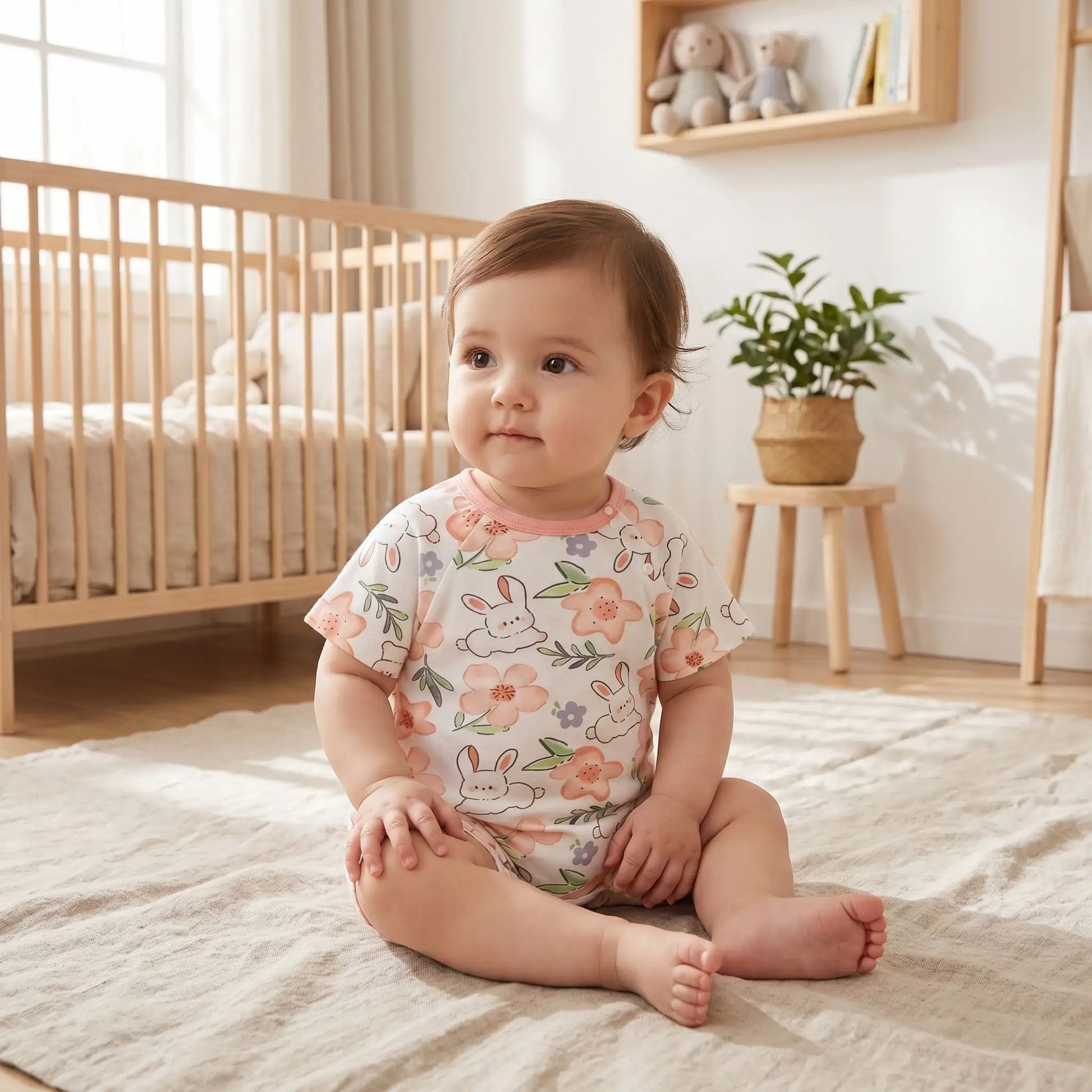 barboteuse bébé fille douce et respirante pour saison chaude