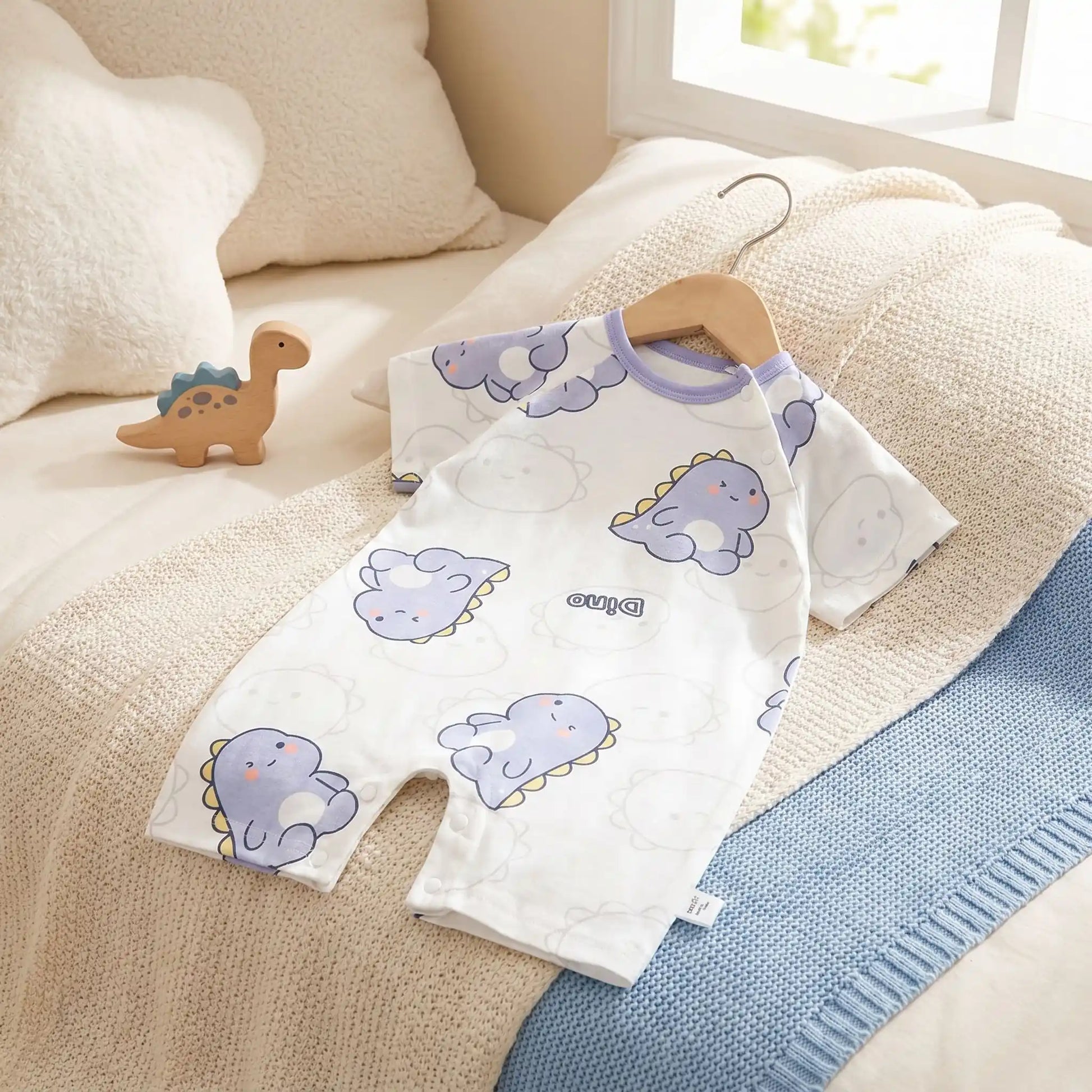 barboteuse bébé garçon en coton respirant pour été