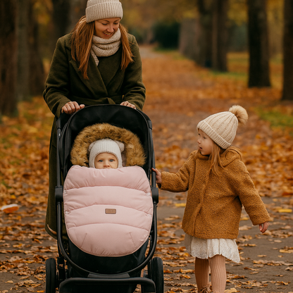 chanceliere bebe avec capuche rose