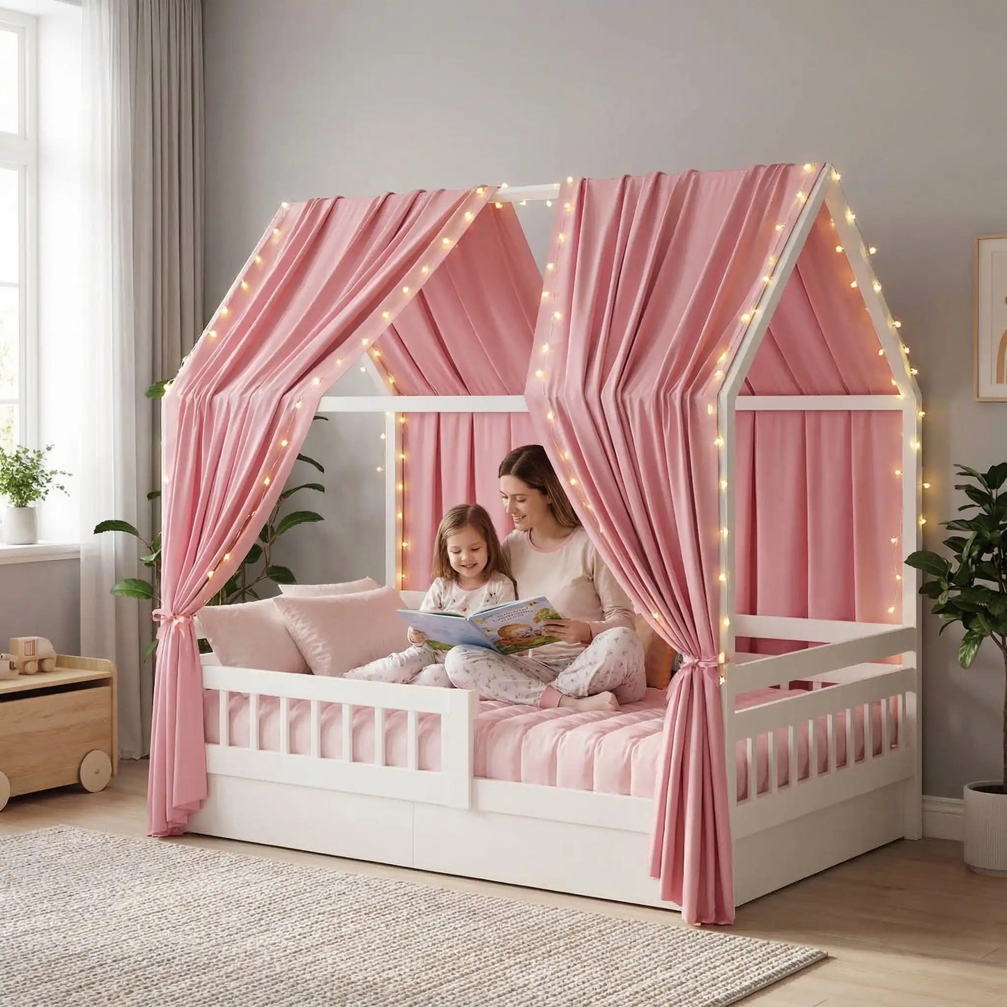 ciel de lit cabane pour chambre coconning