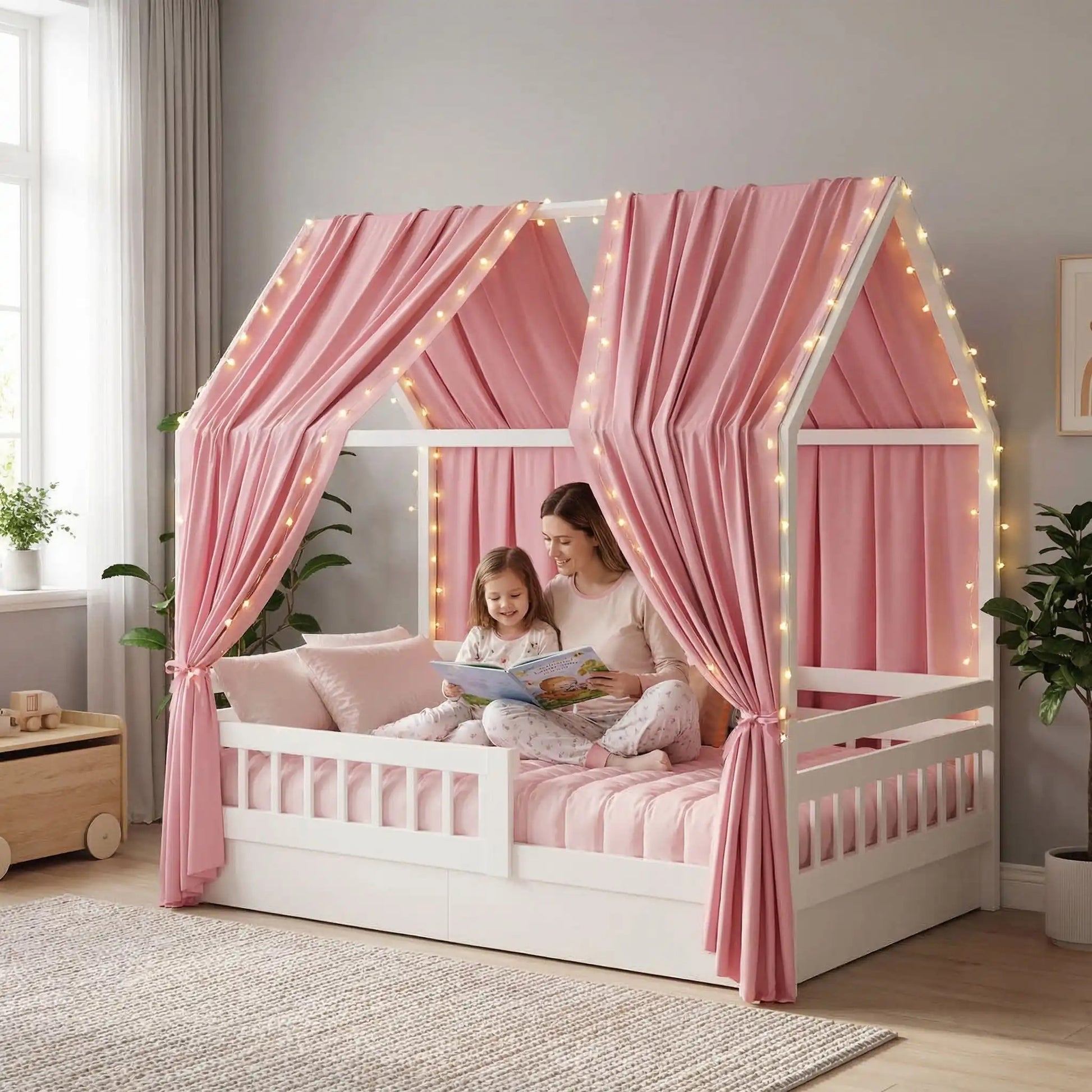 ciel de lit cabane pour chambre coconning