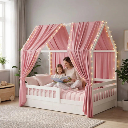 ciel de lit cabane pour chambre coconning