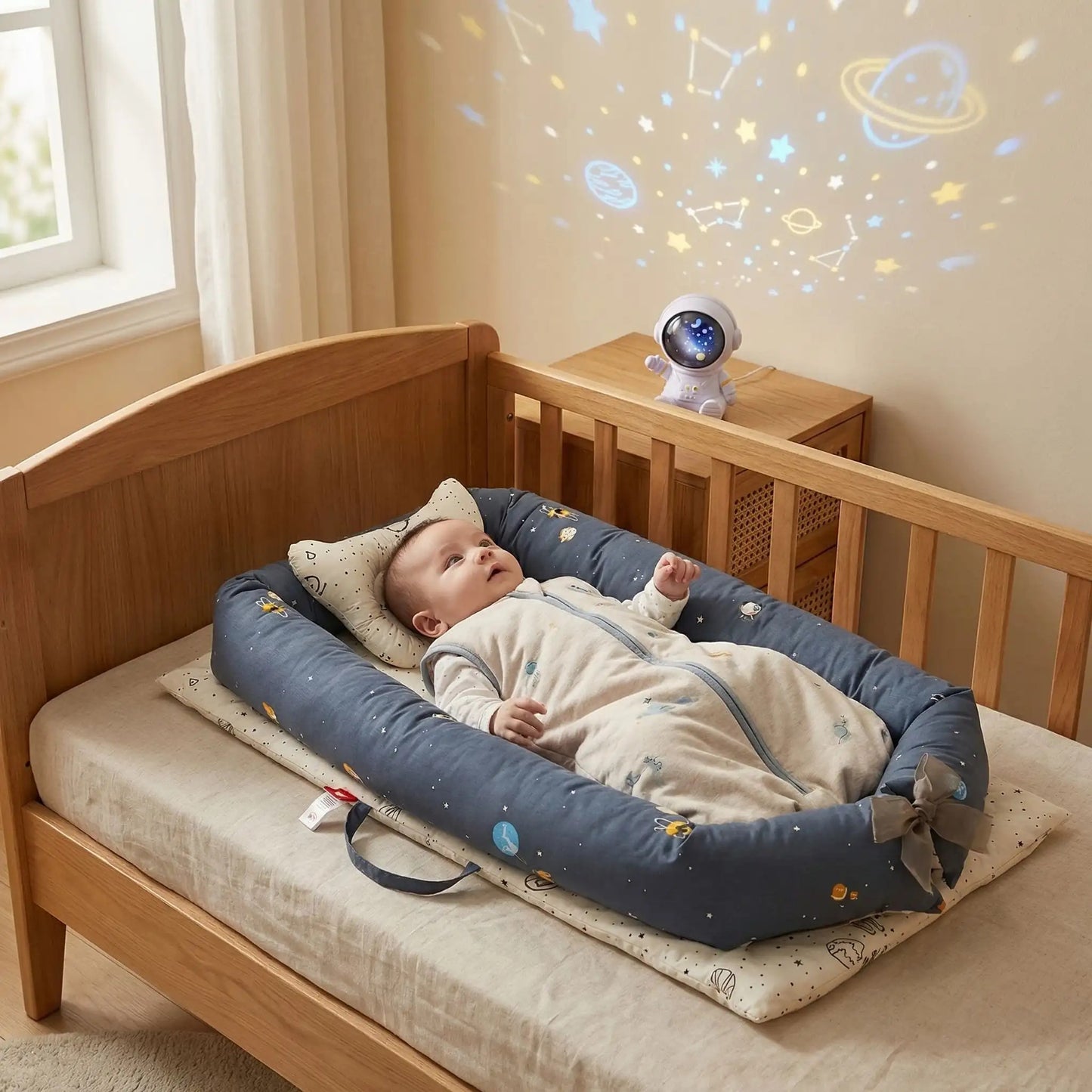 cocon pour bebe pour voyage securitaire coton biologique