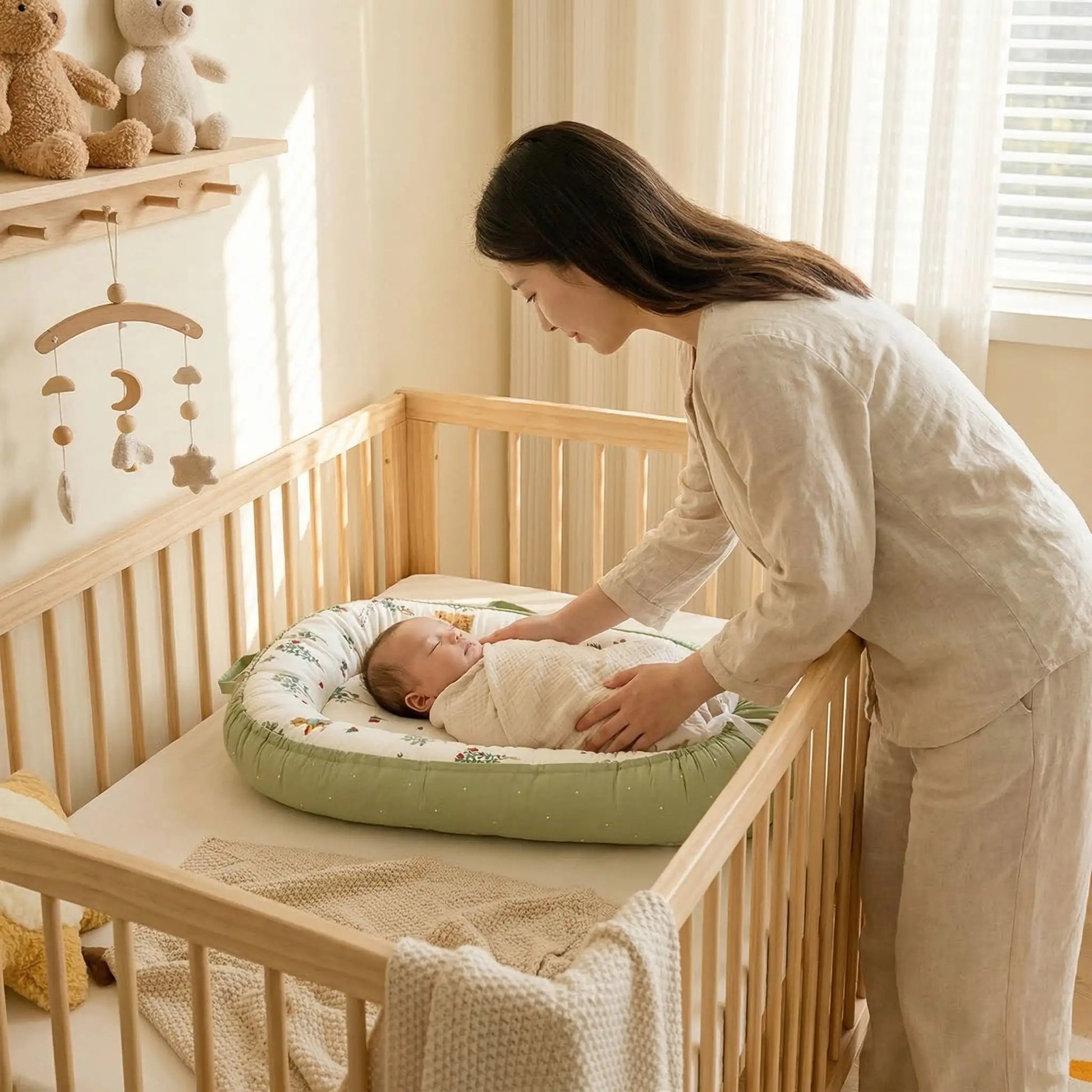 cocon pour bebe transition grand lit 0-8 mois