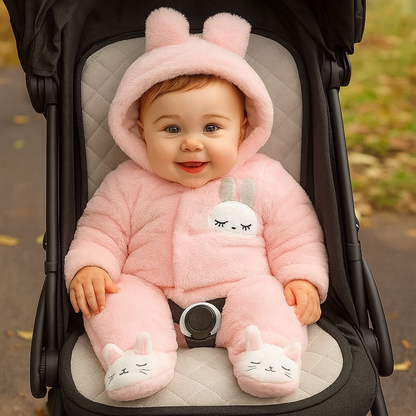 Combinaison hiver bebe | Polaire coton Lapin™
