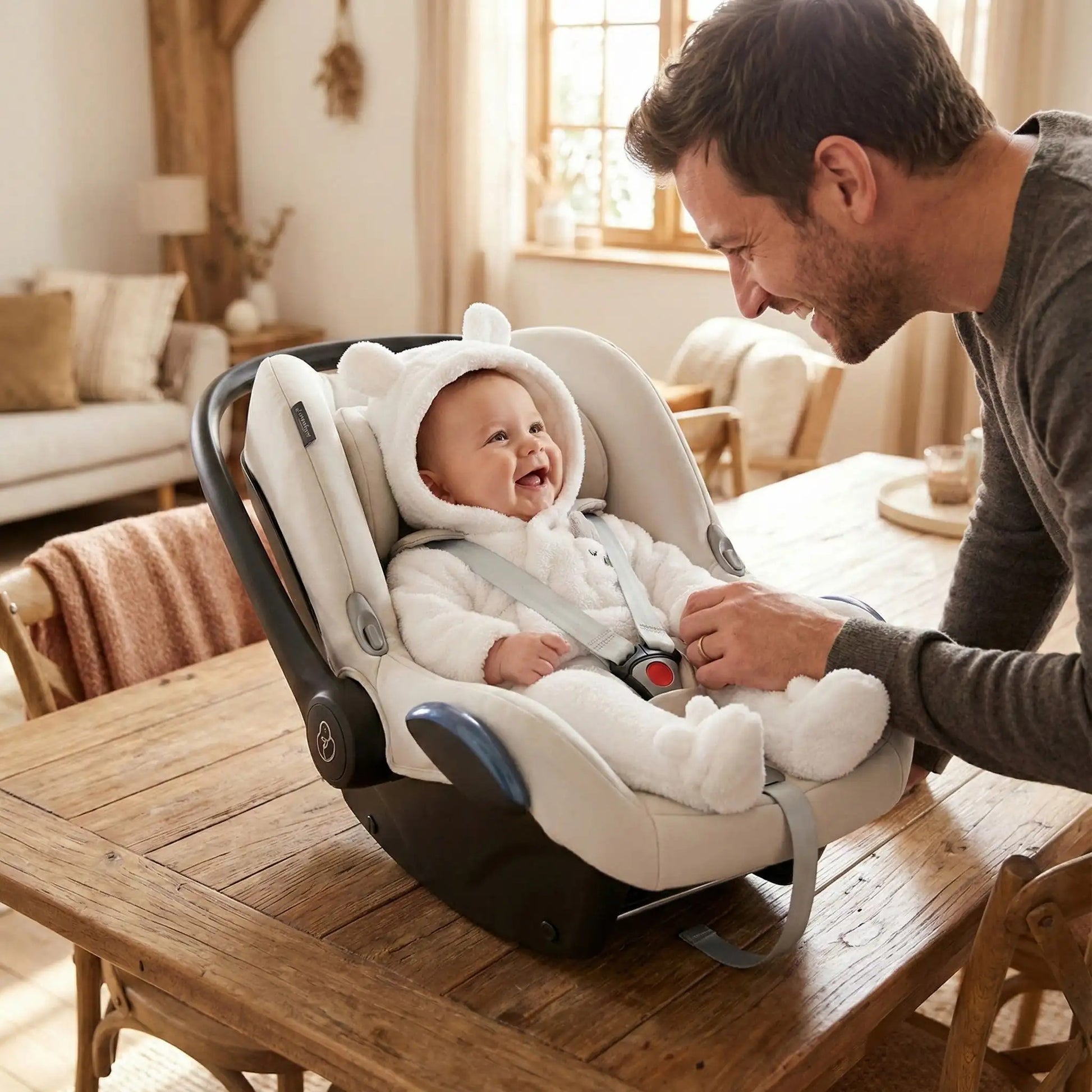 combinaison hiver bebe blanc