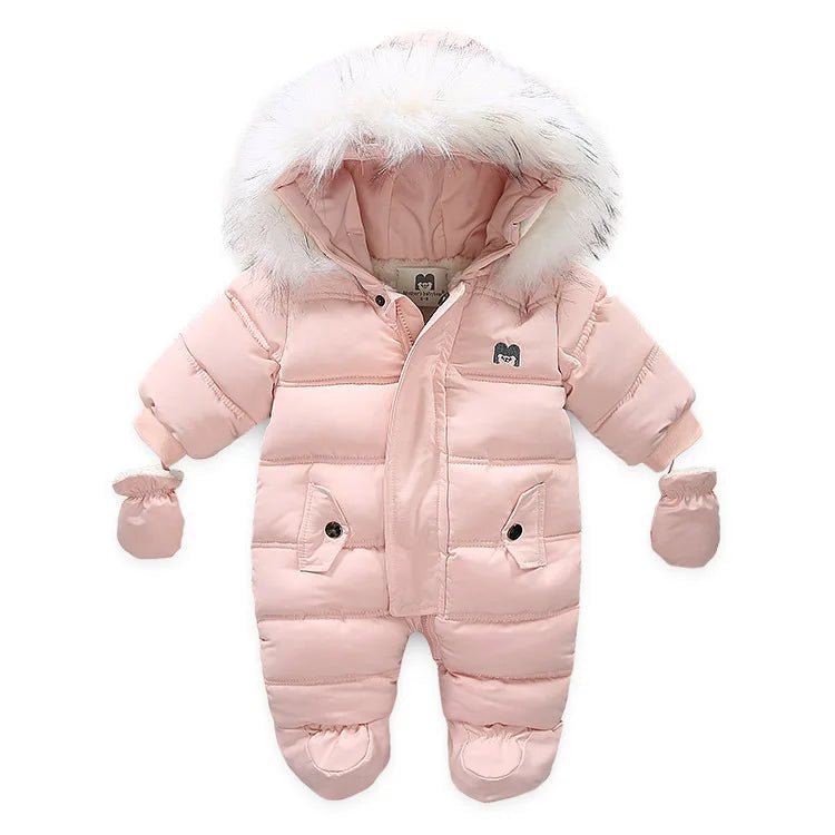 combinaison bébé hiver rose