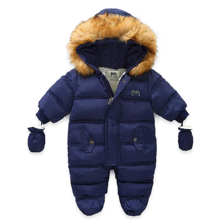 combinaison hiver bebe bleu foncé