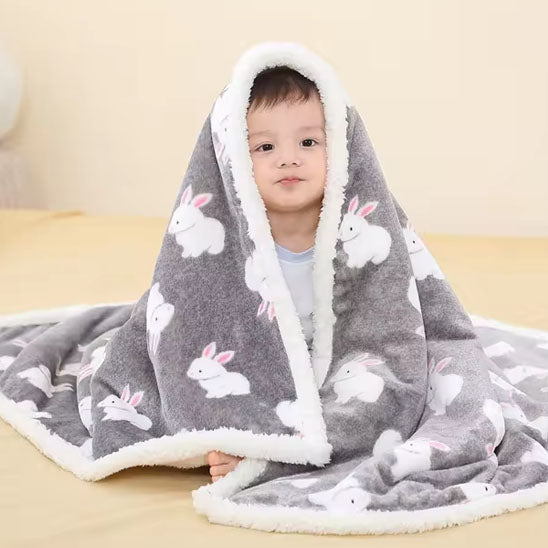 COUVERTURE BÉBÉ / FLANELLE ULTRA-CHAUDE™ - Petitpasmaman