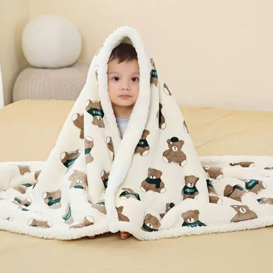 COUVERTURE BÉBÉ / FLANELLE ULTRA-CHAUDE™ - Petitpasmaman