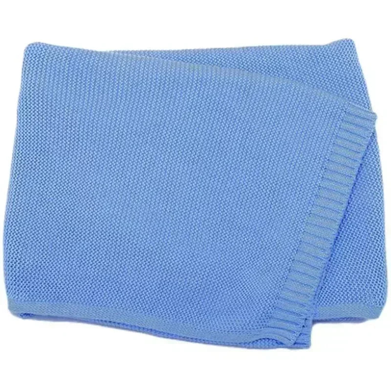 couverture bébé personnalisée bleu foncé