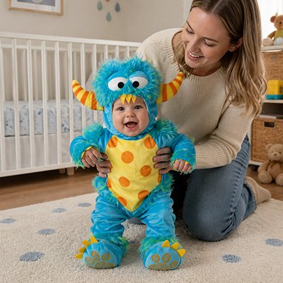 Déguisement bebe complet facile à enfiler