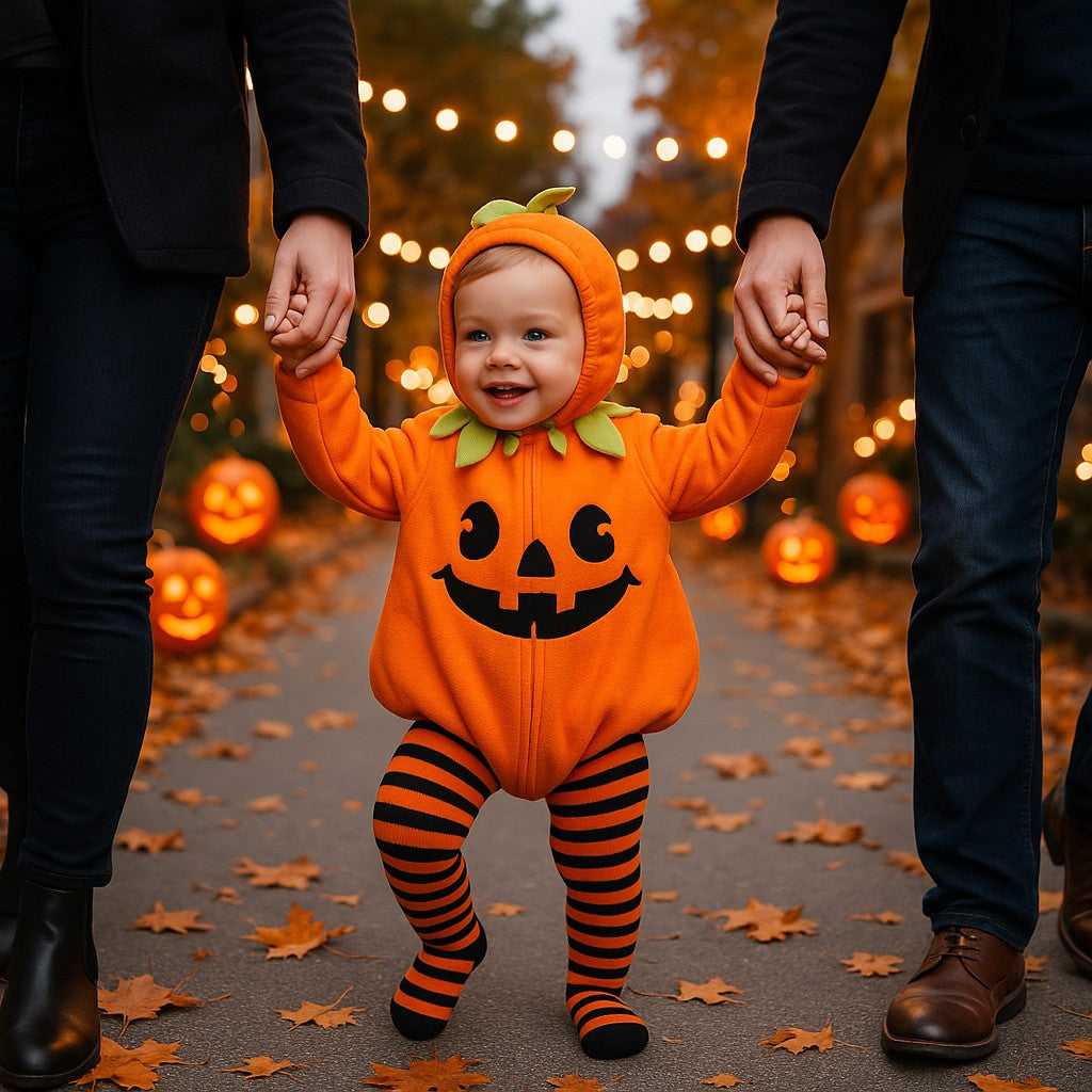 deguisement halloween 12 mois citrouille 