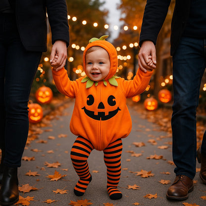 deguisement halloween 12 mois citrouille 