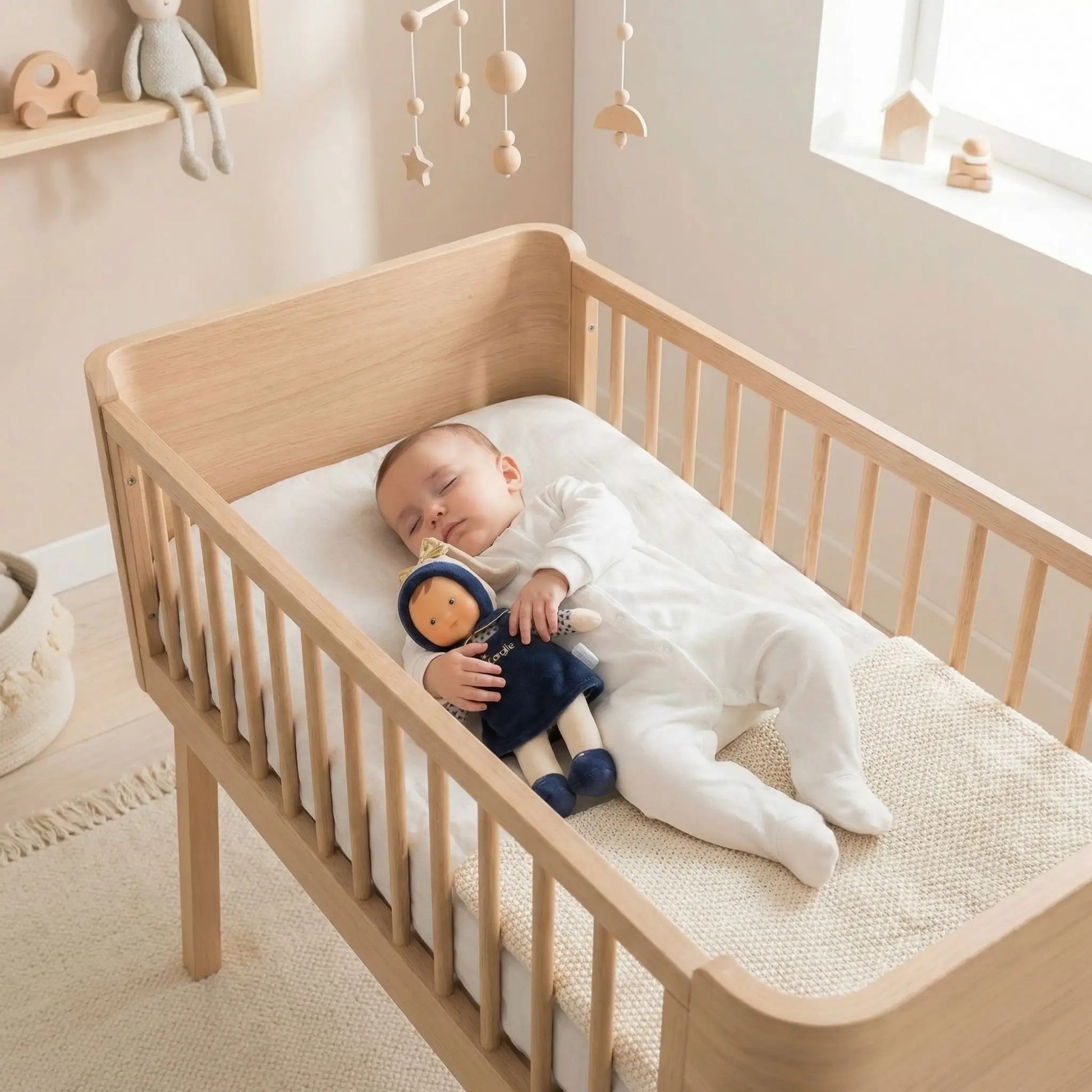 doudou corolle 25 cm marine
