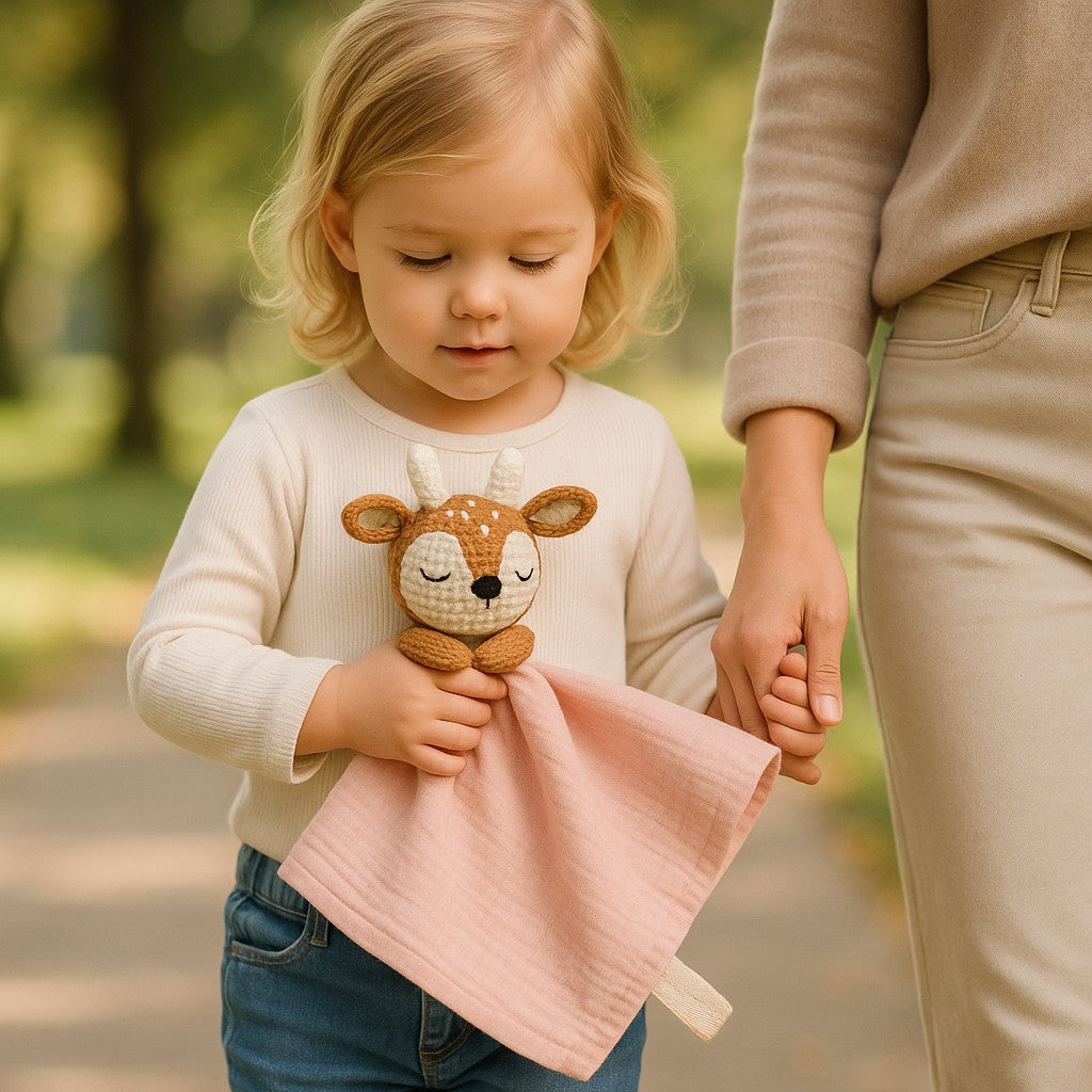 doudou en crochet cerf