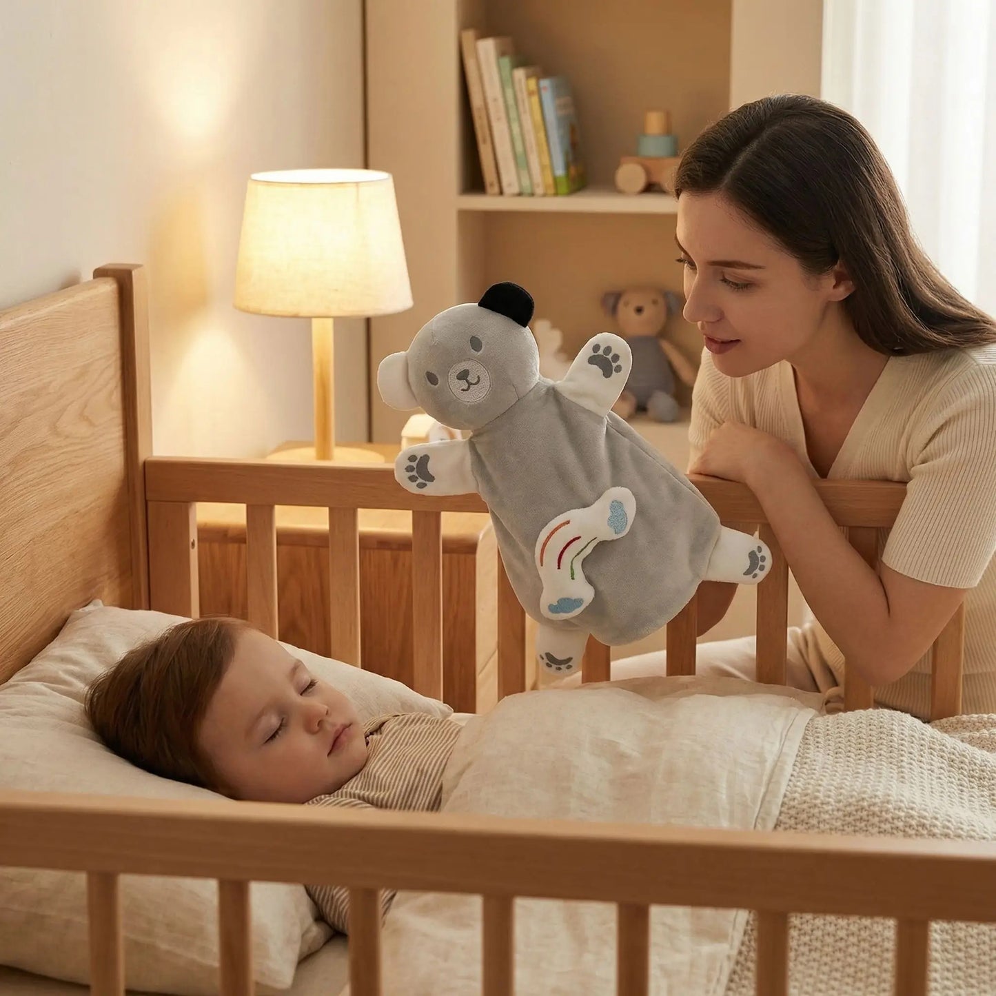 doudou ours marionnette pour favoriser endormissement