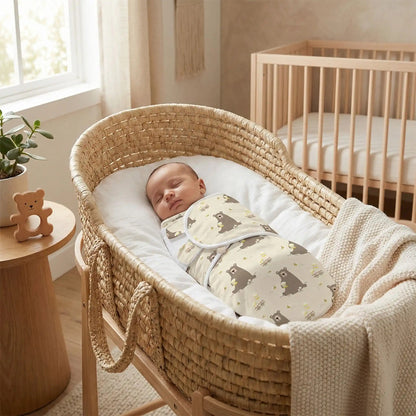 emmaillotage gigoteuse oursons coton naturel