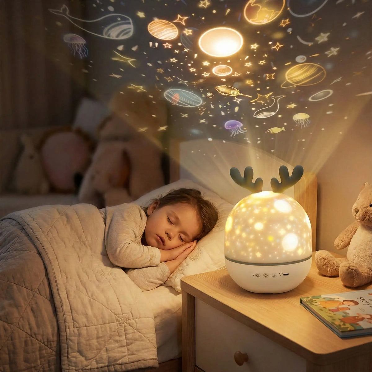 VEILLEUSE MUSICALE BÉBÉ | Constellations berçantes™