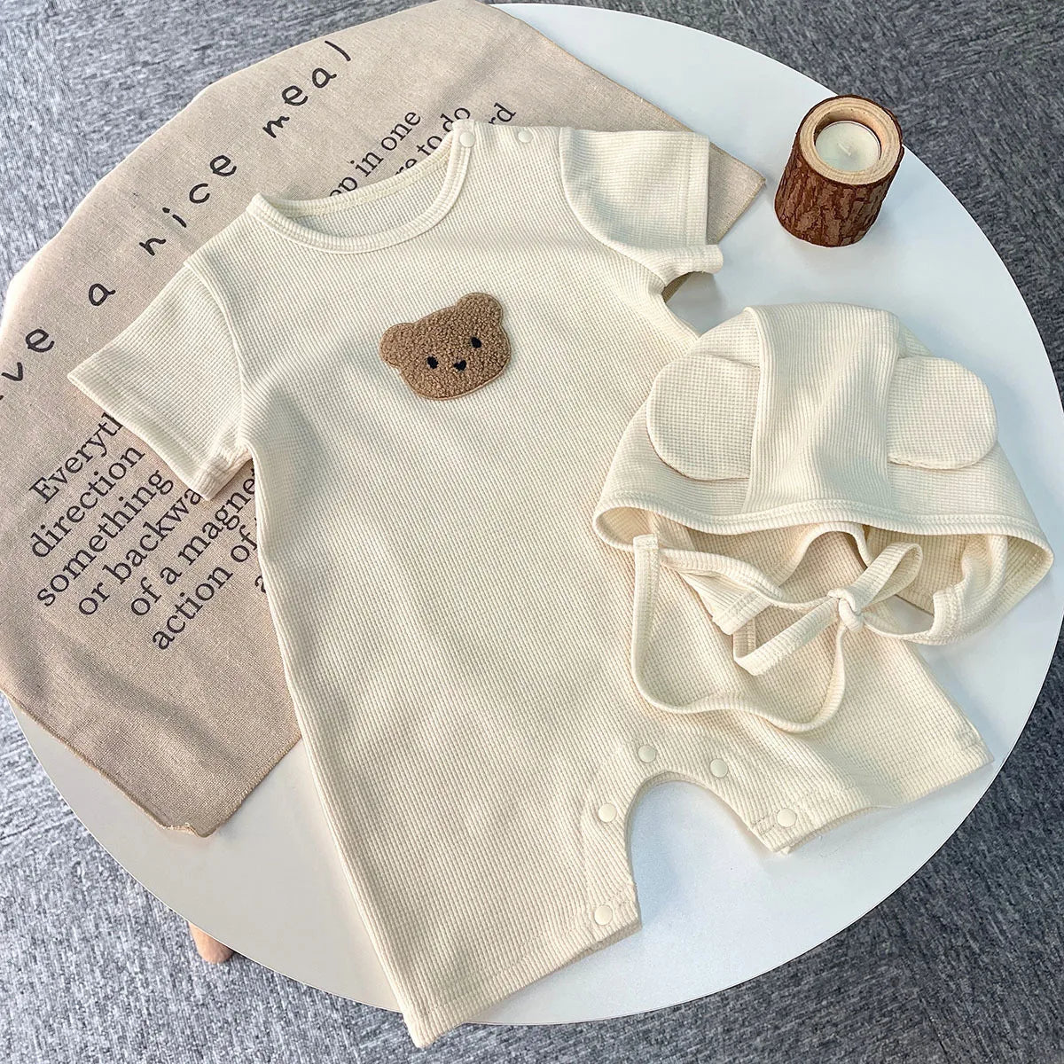grenouillere bebe ensemble ourson