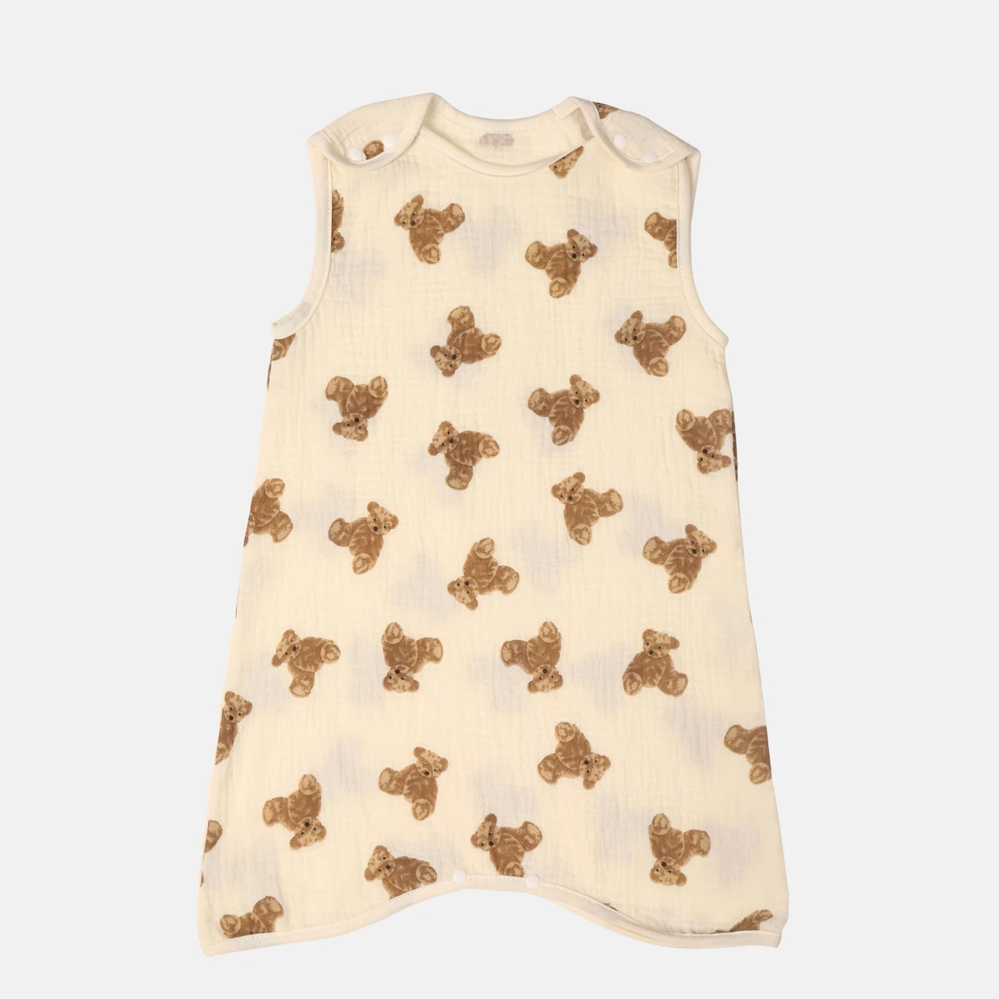 grenouillère bébé été motif ours brun