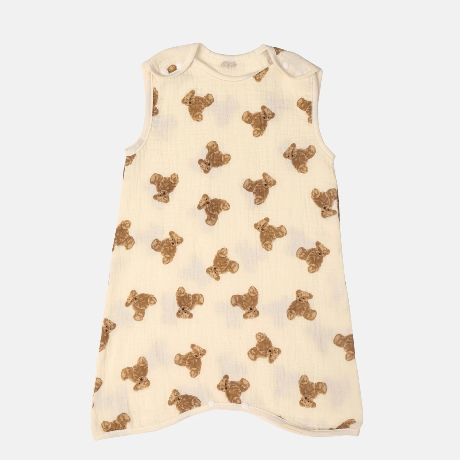 grenouillère bébé été motif ours brun