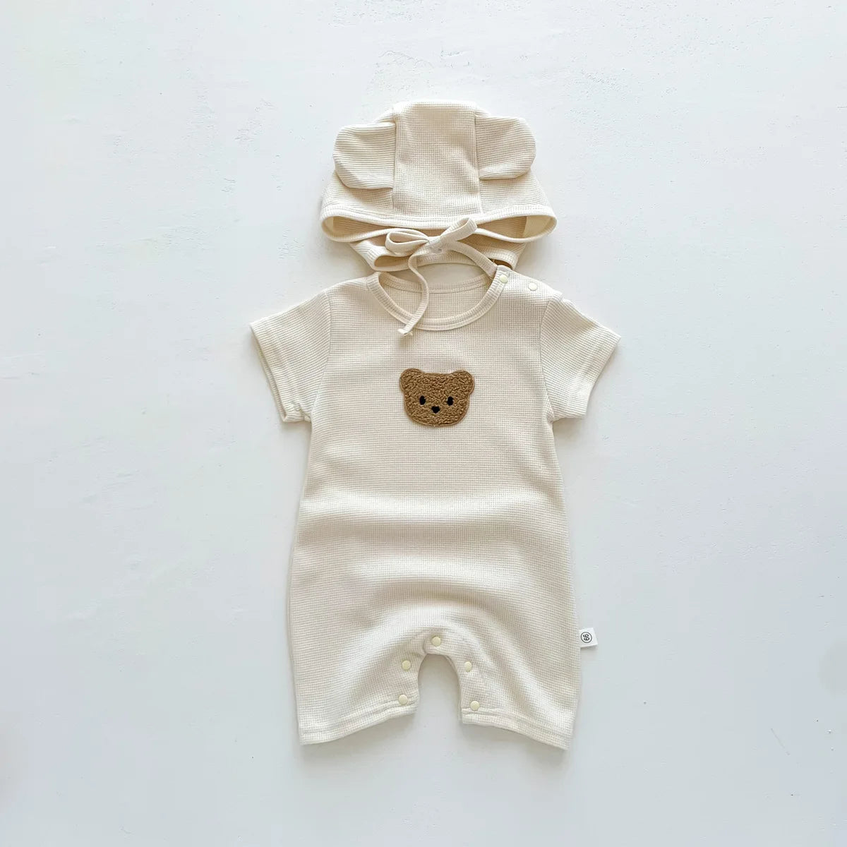 grenouillere bebe ourson beige